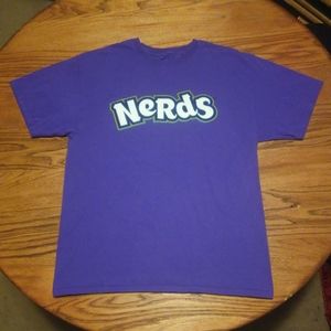 🍇 Nerds 💜 Shirt Purple Grape Flavor Large Tee 🔥 😊 Candy 🍬🍭 🍇